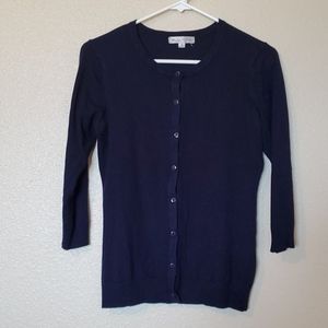 DE Collection navy crew neck cardigan